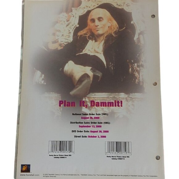 ROCKY HORROR PICTURE SHOW Video Store VHS & DVD Sale Brochure 2000 25th Annivers - Picture 2 of 3